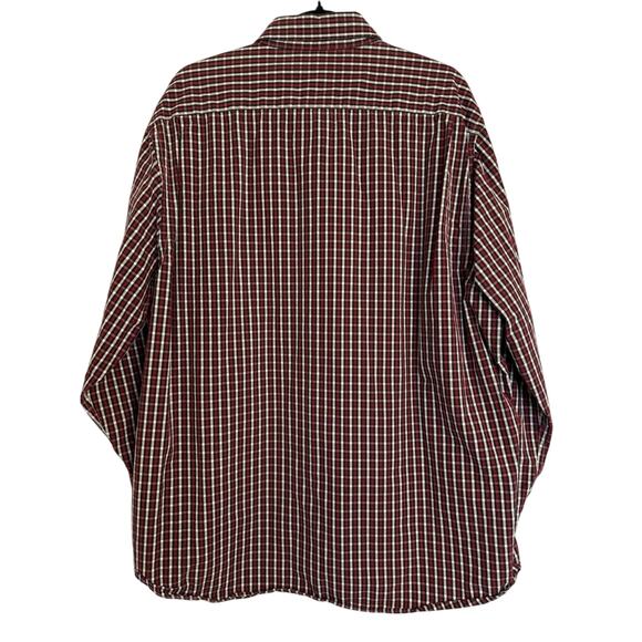 OLD Navy Men's XXL Vtg Holiday Plaid 100% Cotton Button Down Business Shirt - Picture 2 of 11